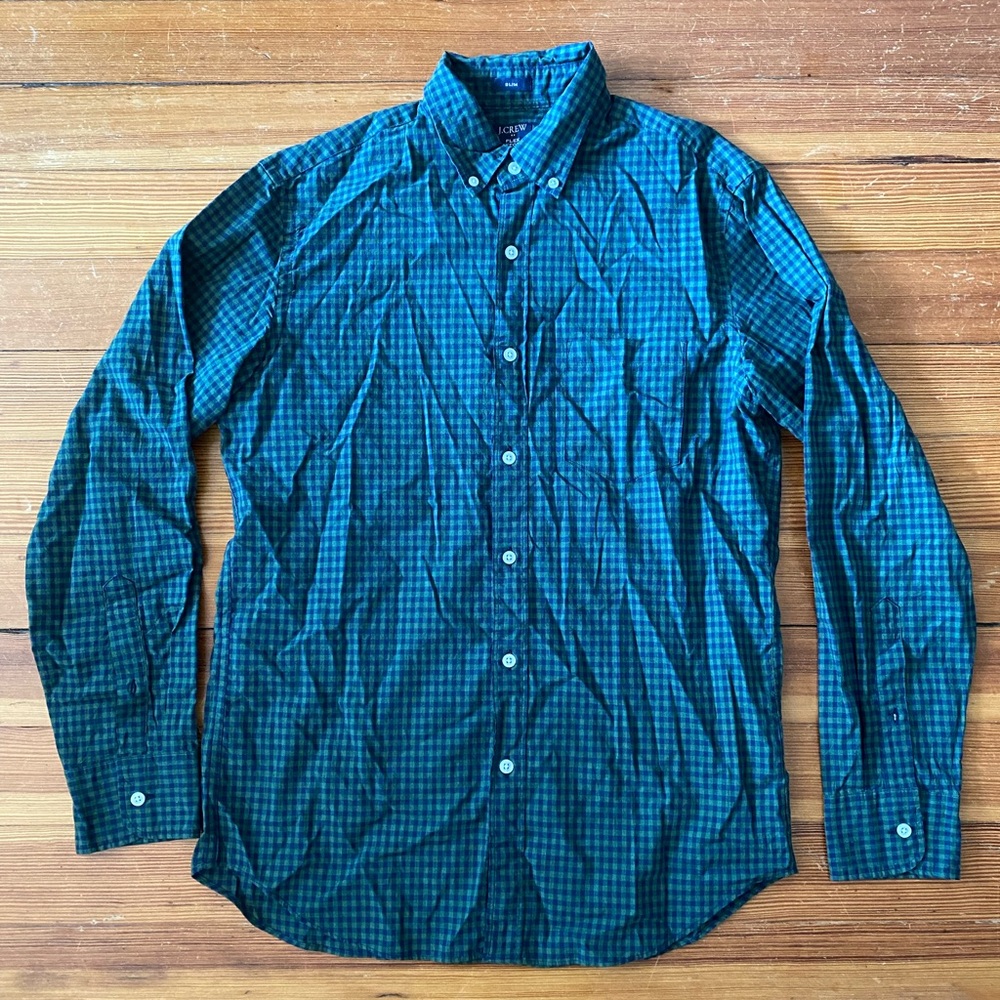 J Crew Slim fit Flex Oxford, Gingham